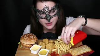 АСМР БИГ МАК БЕКОН Макдональдс  ЗВУКИ ЕДЫ  ASMR Mukbang BIG MAC MACDONALD'S  EATING SOUNDS