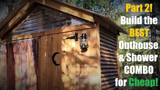 Best Off Grid Shower & Outhouse PART 2! Watch me take this thing into the woods and build it ASAP!