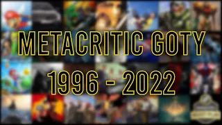 Metacritic Top Rated Games 1996 - 2022