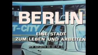 WEST BERLIN A CITY TO LIVE AND WORK IN    1980s WEST GERMAN PROMOTIONAL FILM  XD12474