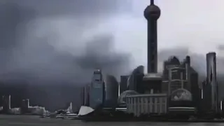 China thunderstorm strikes Shanghai with powerful wind, causing widespread damage