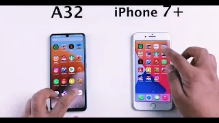 #iphone  7plus vs samsung A32. &  #speed Test 💯👍❤️