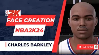 NBA 2K24 Sir Charles Barkley Face Creation