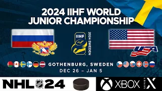 WJC 2024 - #13 - Group B - Russia vs U.S.A.