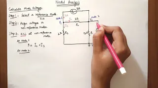 Nodal Analysis Problem Solution Steps