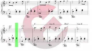 🎶 “LES AVIONS EN PAPIER” ( from LOS CHICOS DEL CORO )🎼 partitura de versión FÁCIL ✅ para PIANO 🎹