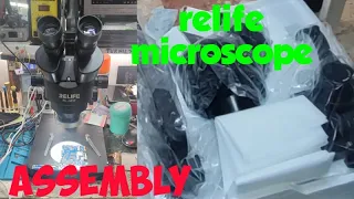 Relife microscope unboxing and assembly