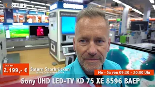 Saturn Saarbrücken - Sony 75 Zoll 4k