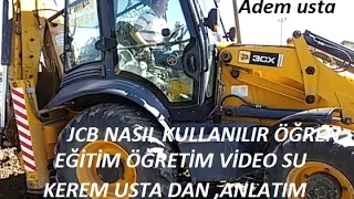 Jcb beko loder nasıl kullanılır eğitim video su