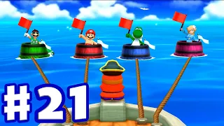 Mario Party The Top 100 Minigames - Luigi try to win all minigames vs Mario vs Yoshi vs Rosalina