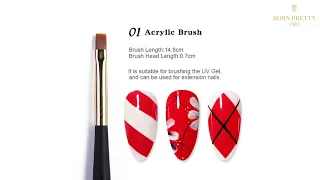 Usage Of Different Nail Brushes In Nail Designs | BORN PRETTY