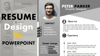 How To Make professional CV on PowerPoint