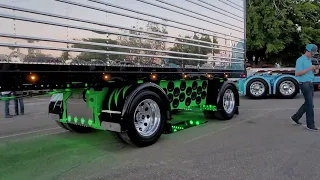 check out this fully custom peterbilt and reefer trailer