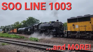 SOO LINE 1003 chase back north from Janesville & MORE!! [4K]