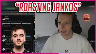 Jankos Reacts To Flakked Tweet Roasting Him | Jankos Clips