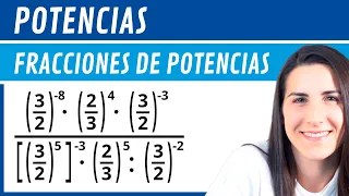 OPERACIONES con POTENCIAS 🚀 FRACCIONES de Potencias