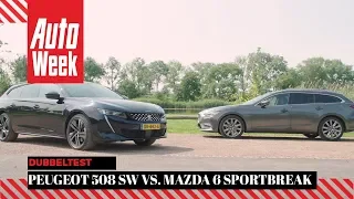 Peugeot 508 SW - Mazda 6 Sportbreak - AutoWeek Dubbeltest - English subtitles