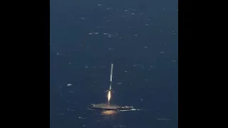 SpaceX Rocket Landing Middle of the Ocean