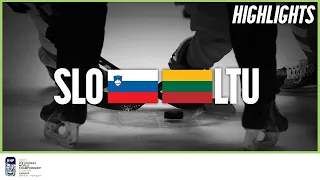 Highlights | Slovenia vs. Lithuania | 2022 IIHF Ice Hockey World Championship | Division I Group A