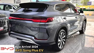 First Look! 2024 BYD Song Plus EV (Range 605km) - Luxury Exterior and Interior Details