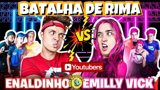 🥊ENALDINHO VS EMILY VICK🎤 BATALHA DE RIMA DOS YOUTUBERS 🎙️ 🤼