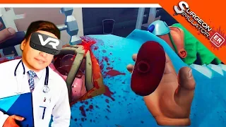 ПЕРЕСАДКА ПОЧЕК БОБУ 👨🏻‍⚕️ СИМУЛЯТОР ХИРУРГА В VR ► Surgeon Simulator: Experience Reality