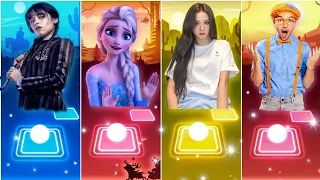 Baby Calm Down - Selena Gomez & Rema(Mavin) - Wednesday Addams 🆚️ Blippi🆚️ Lisa Money 🆚️ Elsa Frozen