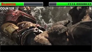 Hulkbuster Vs Cull Obsidian With Healthbars