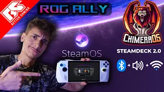 How To install Steamdeck on RogAlly (ChimeraOS) Tutorial with Sound / Bluetooth / Wifi [2023]