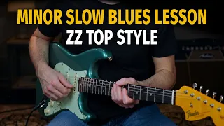 ZZ Top Fool For Your Stockings Style Minor Blues Lesson