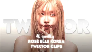 Rosé "Elle Korea" 4k quality twixtor clips ★ for editing