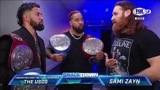 Sami Zayn le dice a The Usos quiere unirse a The Bloodline - WWE Smackdown 27/05/2022 (En Español)