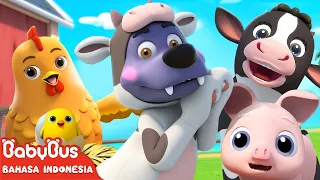 Satu Dua Tiga! Hewan Ternak | Serigala | Lagu Bilangan | Lagu Anak-anak | BabyBus Bahasa Indonesia