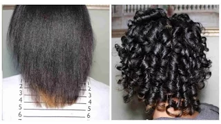 New Hair Journey | Heatless Curls on Relaxed Hair | JourneyToWaistLength