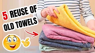 ♻️ 5 Brillant Ways to reuse Old Towels that help you save money 💰 | Sewing Tips and Tricks