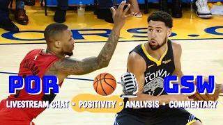 #Warriors-Blazers: Klay vs Lillard! Kuminga! Dray! Live chat, commentary, analysis, 2nd screen, PVO!