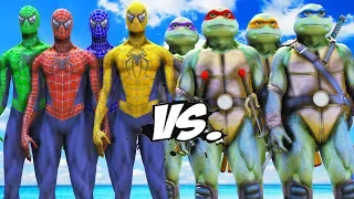 TEAM SPIDER-MAN VS TEENAGE MUTANT NINJA TURTLES