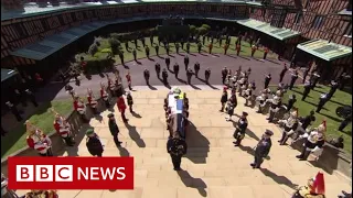 Minute's silence held for Prince Philip - BBC News