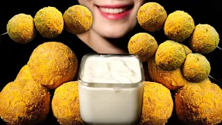 뿌링치즈볼 뿌링뿌링소스 리얼사운드먹방/ASMR CHEESE BALLS Mukbang Eating Show チーズボール BolaKeju Phô mai viên