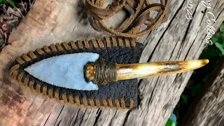 Making a Stone Blade Neck Knife Part 3