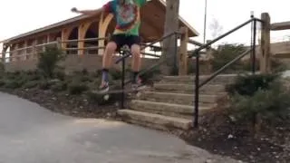 5 stair ollie slam