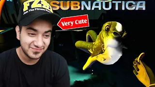 Playing with my new Cute Pet in Subnautica 😍 - part - 12