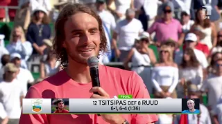 Stefanos Tsitsipas Wins 3rd Masters 1000 Title | Monte Carlo Champions Speech