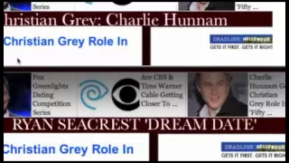 RYAN SEACREST 'DREAM DATE' CHARLIE HUNNAM is CHRISTIAN GREY FIFTY SHADES OF GREY MOVIE