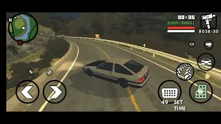 INITIAL D GTA SA AE86 DRIFT AT THE MOUNTAIN AKINA