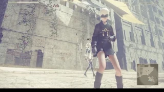 NieR: Automata - Blowing 9S' shorts off & looking at his synthetic wiener