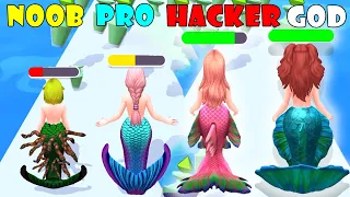 NOOB vs PRO vs HACKER vs GOD - Heal the Mermaid!