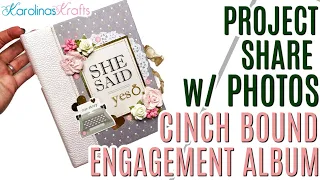 Engagement Photo Album Project Share & Engagement Album Tutorial, Cinch Bound Album Tutorial