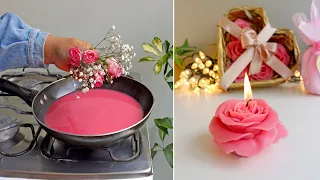 3 Manualidades para SAN VALENTIN Reciclando Residuos de VELAS- Ideas Fáciles y Rápidas para el Hogar