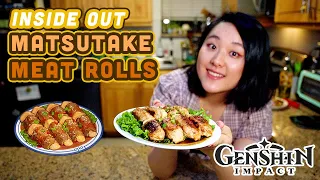 [Genshin Impact] Matsutake Meat Rolls, but inside out? (FOOD IN GAME IRL)